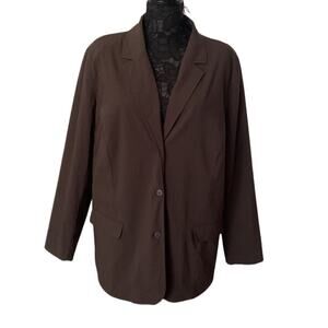 Venezia Jeans Stretch Brown Blazer Size 18